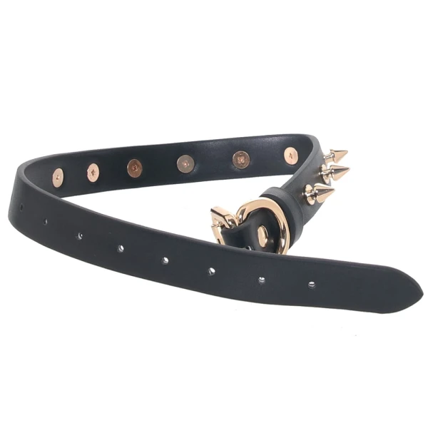 Fetish & Fashion Medusa Spiked Collar By NS Novelties - Black & Gold