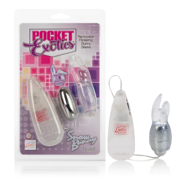 Pocket Exotics Snow Bunny Bullet - Clear — image 12 of 14