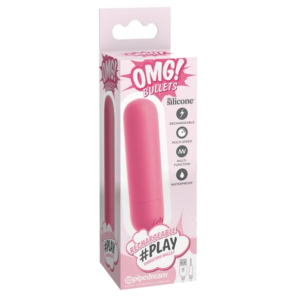 Omg! Bullets Play Rechargeable Vibrating Bullet - Pink — image 11 of 13