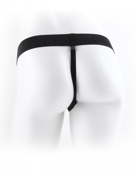 9" Vibrating Hollow Strap-On + Balls