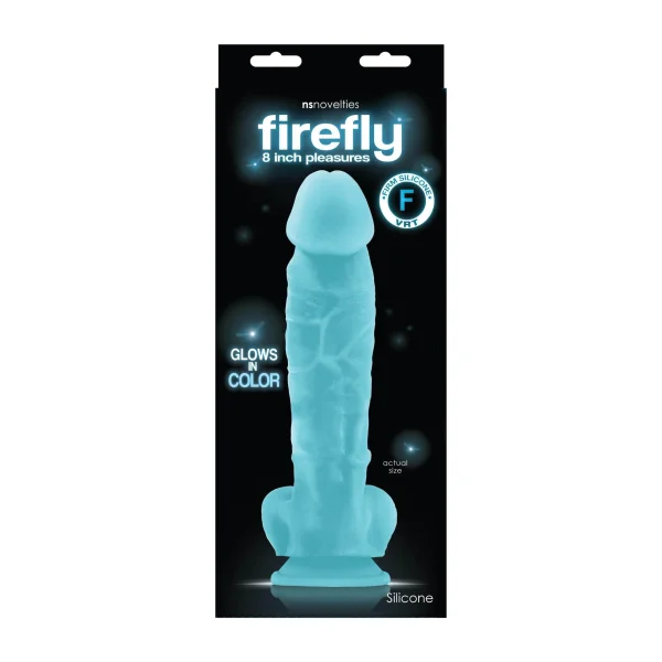 Firefly 8" Pleasure Dildo - Blue