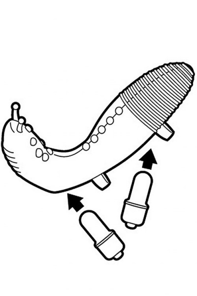Simplicity 4.4" Vibrator Extension/Cock Ring with 2 Bullets