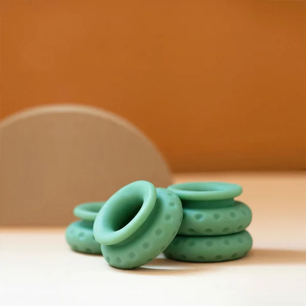 Ohnut WIDER Intimate Wearable Penetration Buffer, Set Of Three Body Safe Rings - Aloe