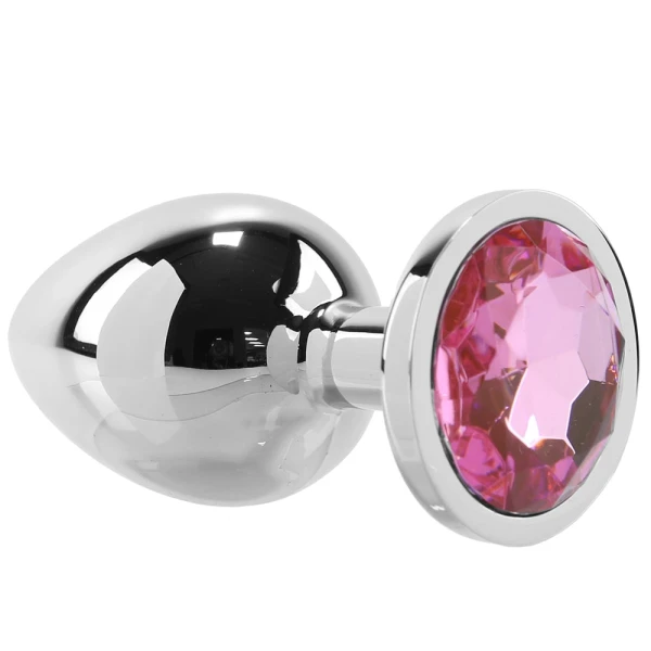 Adam & Eve Pink Gem Anal Plug - Large