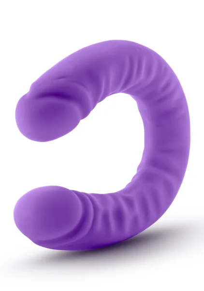 18" Slim Double Sided Dildo in Hot Pink