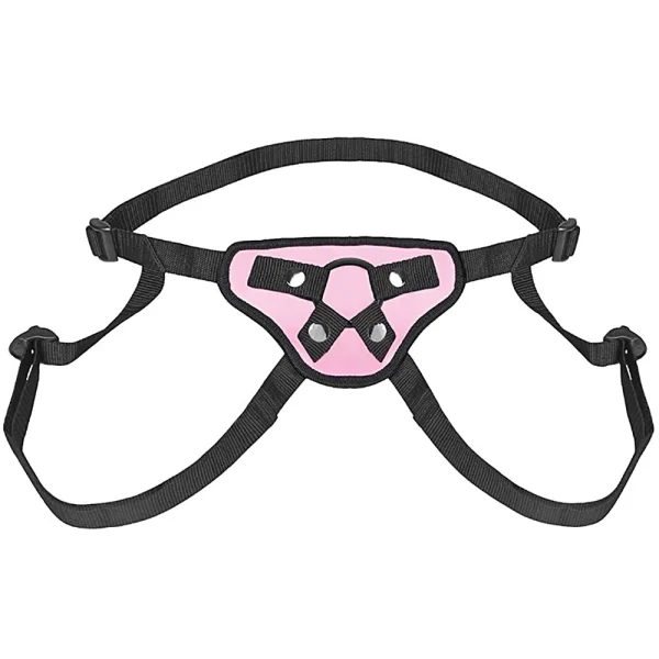 Lux Fetish Pretty In Pink Strap On Harness