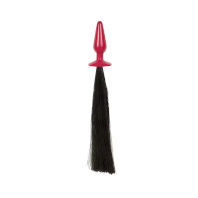 Reds Leather Butt Plug And Whip Medium Black