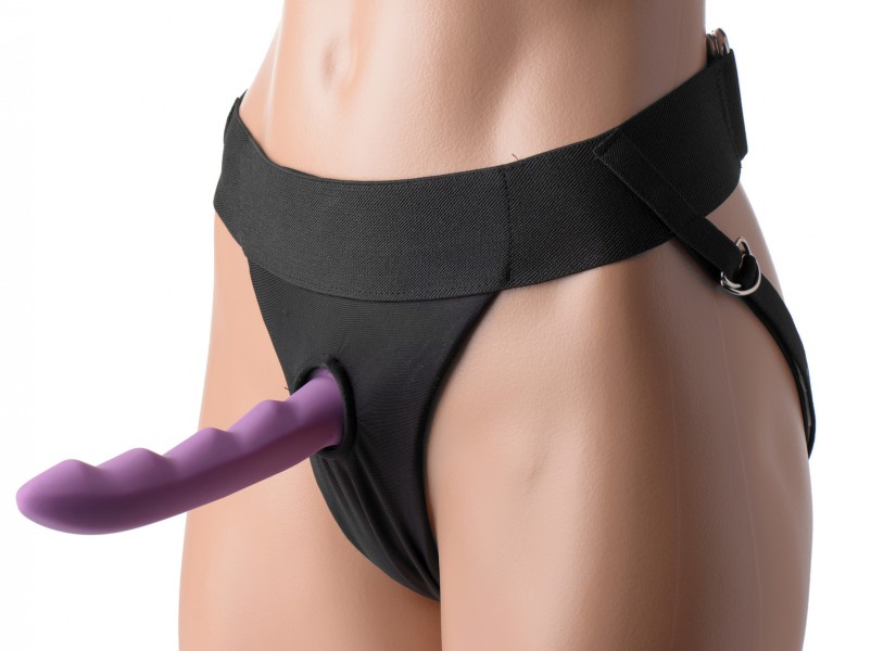 Avalon Jock Style Strap On Harness Purple