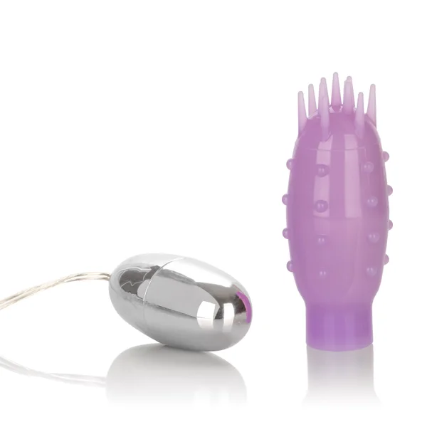 Silicone Slims Vibrating Nubby Bullet - Purple — image 11 of 12