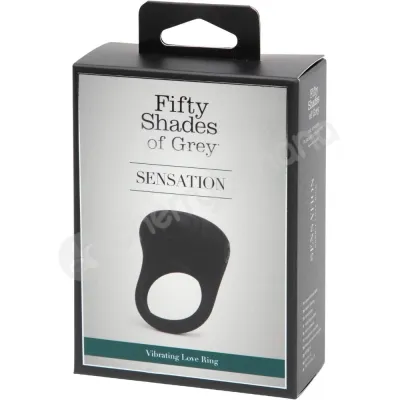 Fifty Shades Of Grey Sensation Rechargeable Black Vibrating Love Ring