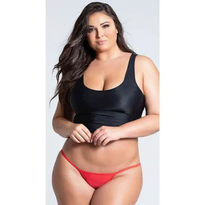 Allure Low Rise Jacinda Thong Red Os xl