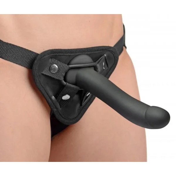 Onyx Vibrating Silicone G-Spot Dildo Black