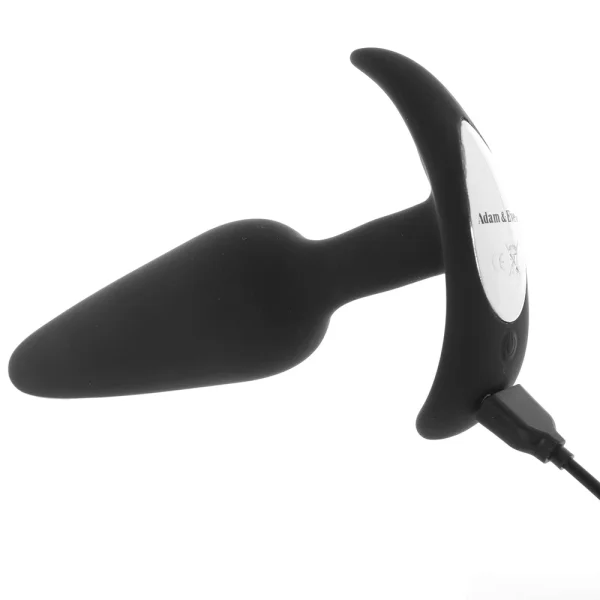 Adam & Eve's Rechargeable Vibrating Anal Plug - Black