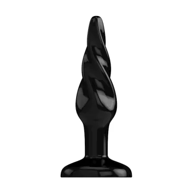 Butt Plug Rounded Black 5 Inch