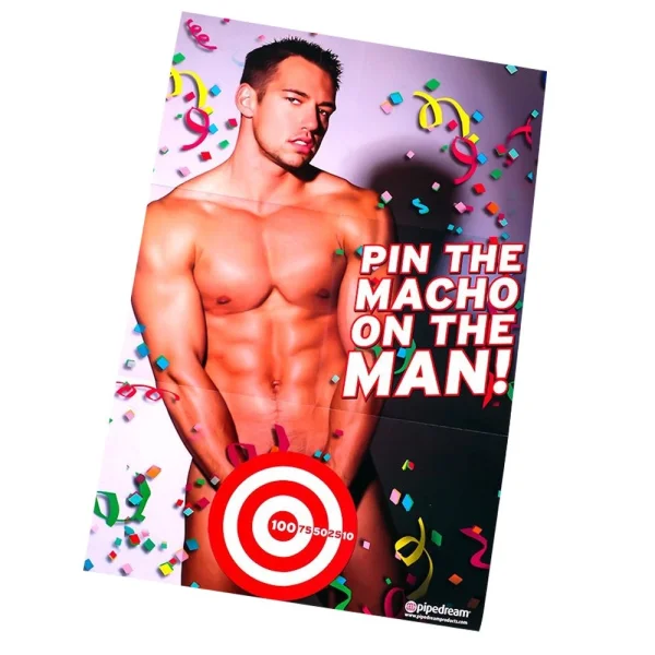 Bachelorette Party Favors Pin The Macho On The Man