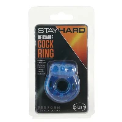 Vibrating Cockring Blue Reusable