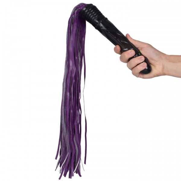 Bondara Thrusting Scourge Dual Function Dildo Flogger - 24 Inch