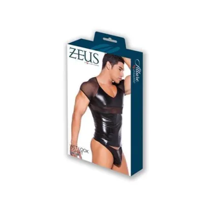 Wet Look T Shirt One Size Black