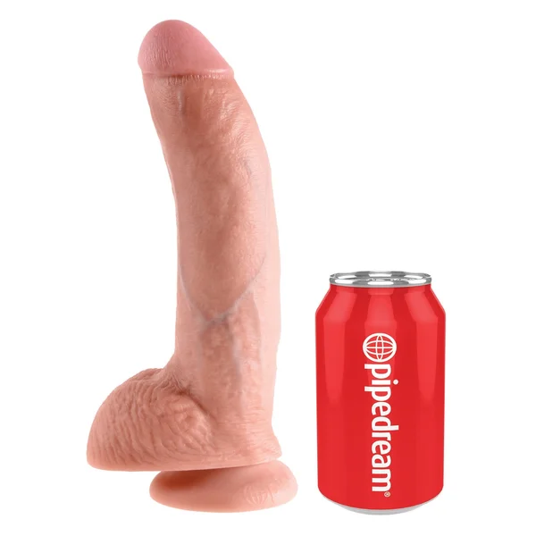 King Cock 9-Inch Cock With Balls - Flesh — image 12 of 14