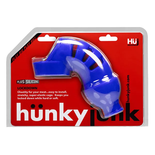 Hunkyjunk Lockdown Chasity Packer - Cobalt — image 6 of 9