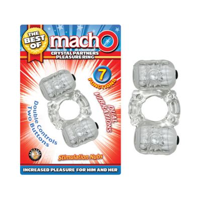 The Best Of Macho Crystal Partners Pleasure Ring Clear