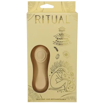 Ritual Sol Rechargeable Silicone Pulsating Vibe Yellow