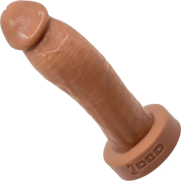 BIG Daddy Duncan XXL 10" Platinum Silicone Realistic Dildo By Dee's Big Daddies - Caramel