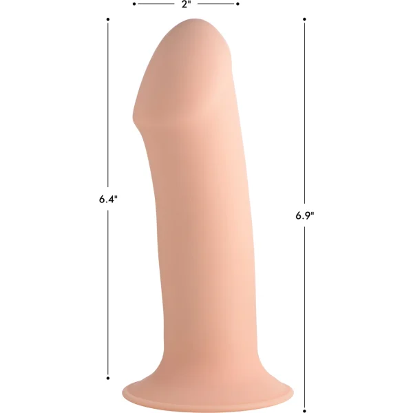 Squeeze-It Squeezable Thick Suction Cup Dildo - Vanilla