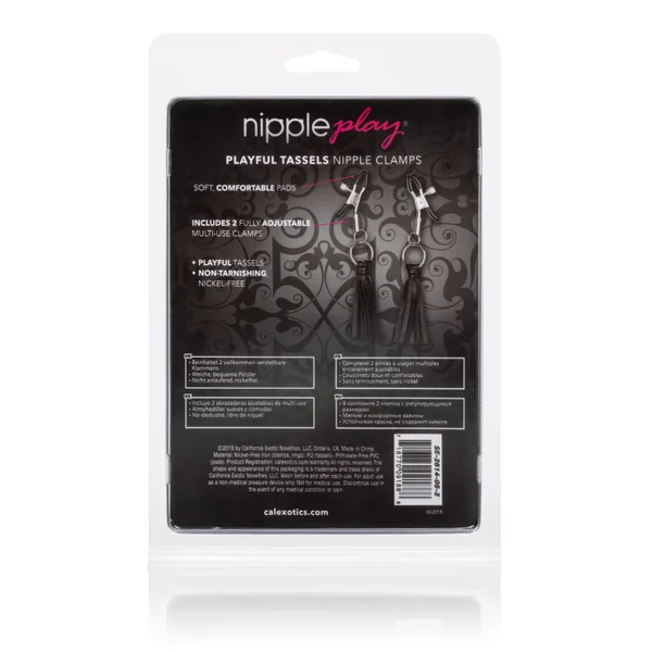 Nipple Play Playful Tassels Nipple Clamps - Black — image 17 of 21
