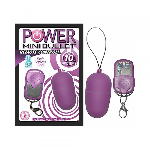 Power Mini Bullet Remote Control Purple Vibrator