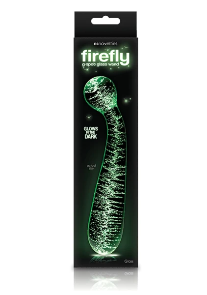 Firefly Glass G-Spot Glow Wand - Glow In The Dark