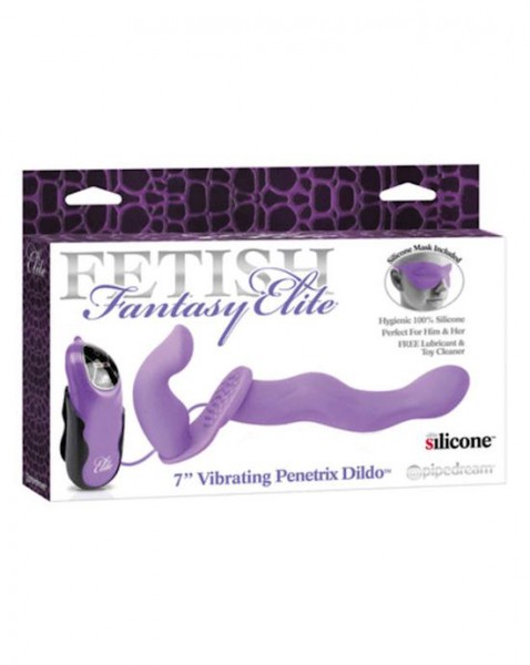 Fetish Fantasy Elite 7 Inch Vibrating Penetrix Dildo - Purple
