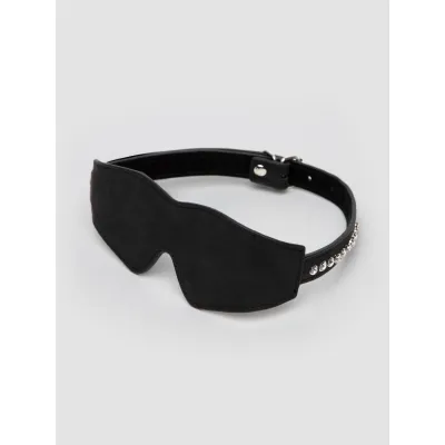 Ouch Faux Leather Diamond Studded Eye Mask