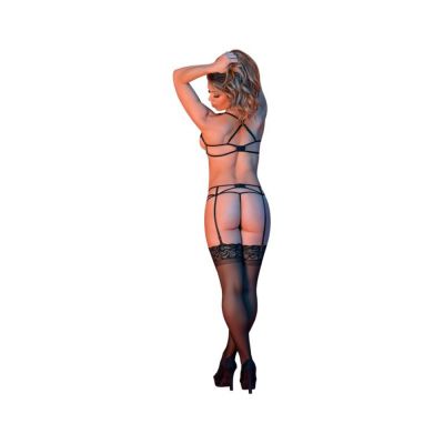 Magic Silk Sexy Time Merry Widow G set Black Lx