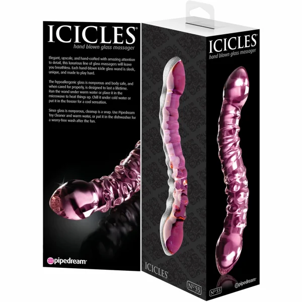 Icicles No. 55 Double Sided Glass Dildo