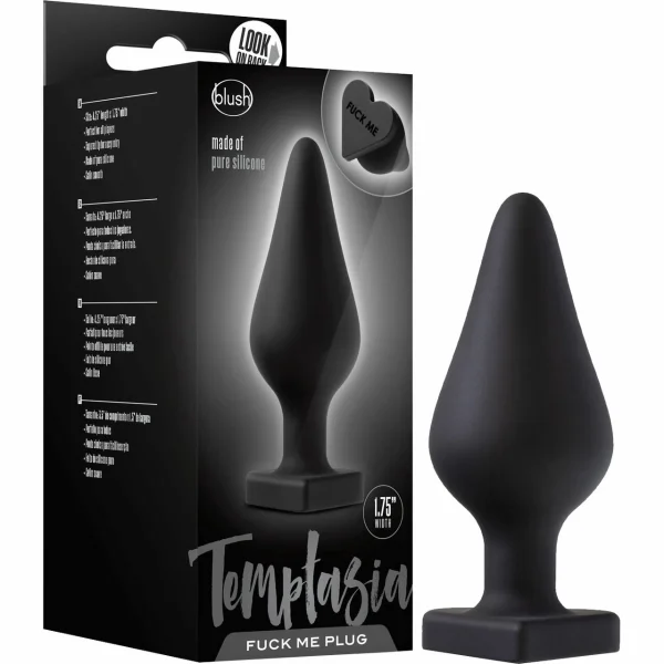 Blush Temptasia Fuck Me Silicone Heart Butt Plug