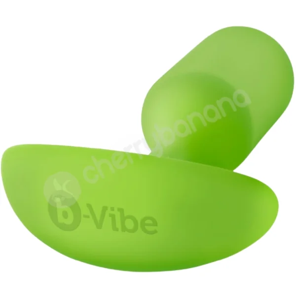 B-Vibe Snug Plug 3 Lime 5.1" Silicone Weighted Wearable Butt Plug