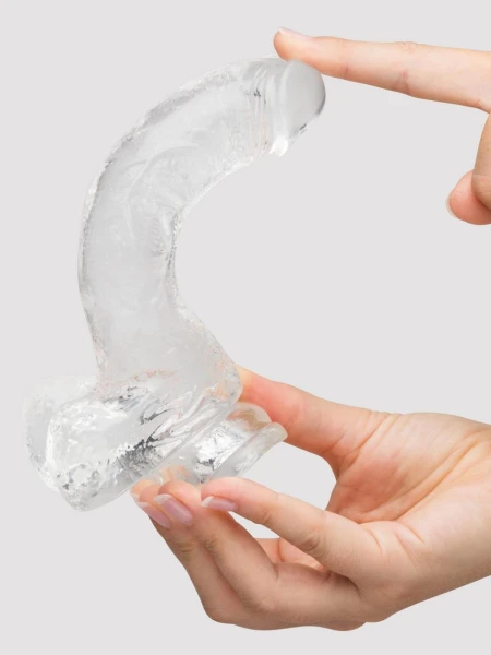 Lovehoney Enjoy Clear Dildo with Balls 7 Inch