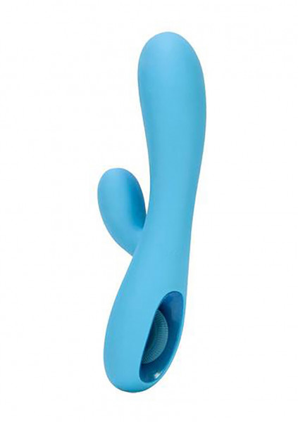 UltraZone Tease 6x Rabbit Style Silicone Vibe - Blue - Using A Rampant Rabbit