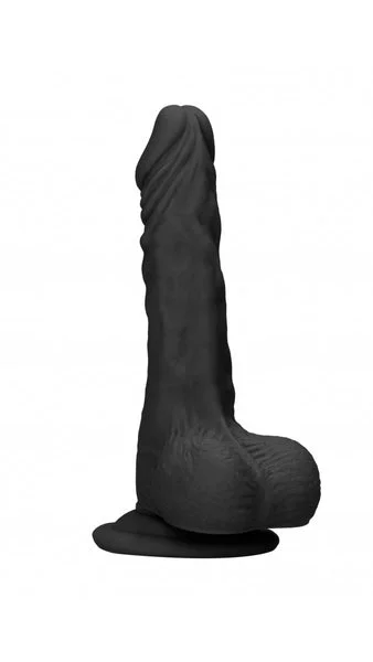Realrock Dong with testicles 10'' - Black