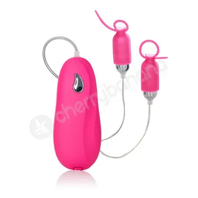 Nipple Play Pink Silicone Vibrating Nipple Pleasurizers