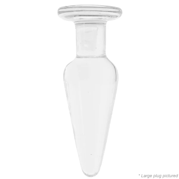 Crystal Glass Tapered Butt Plug Trainer Kit by NS Novelties - Clear