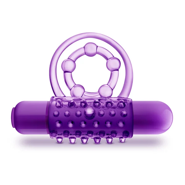 Play With Me - the Player - Vibrating Double Strap Ring - Purple — image 13 of 17