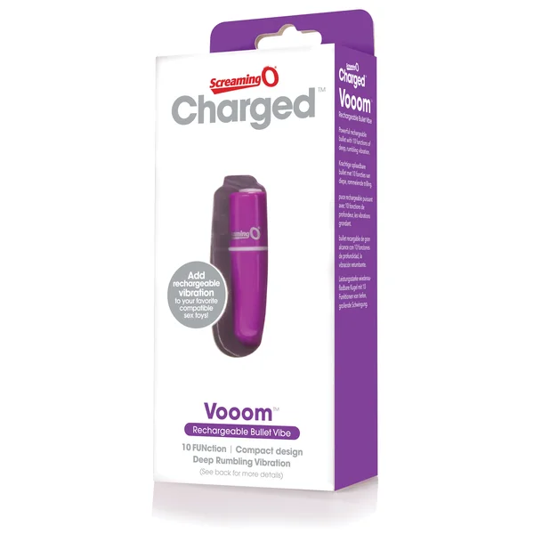 Charged Vooom Rechargeable Bullet Vibe - Purple — image 10 of 15