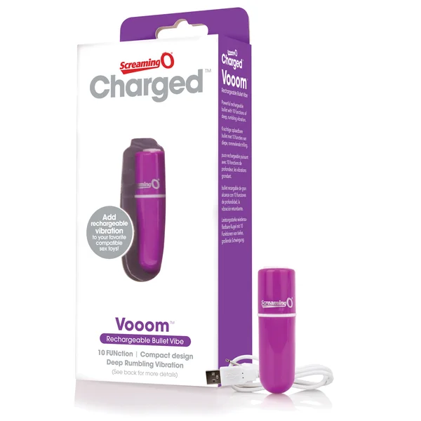 Charged Vooom Rechargeable Bullet Vibe - Purple — image 15 of 15