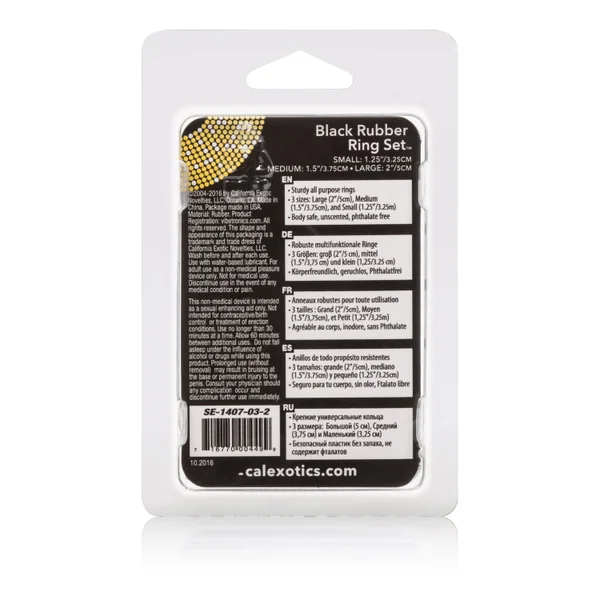 Rubber Ring 3 Piece Set - Black — image 18 of 18