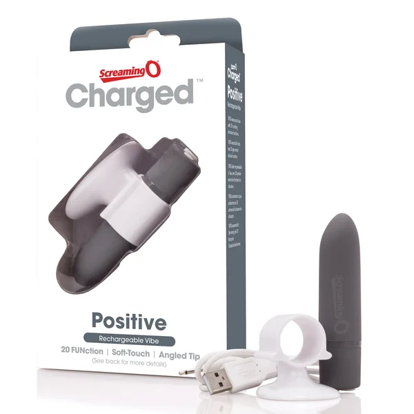 Charged Positive Rechargeable Vibe - Grey — image 21 of 22