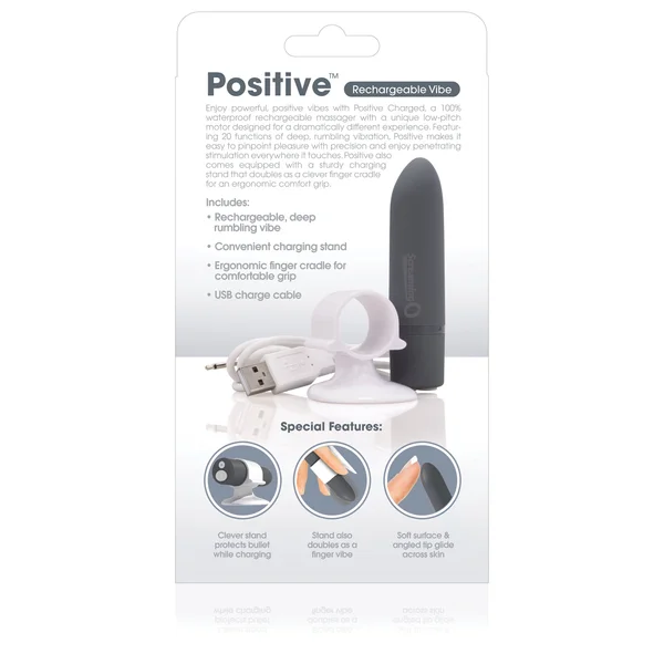 Charged Positive Rechargeable Vibe - Grey — image 22 of 22