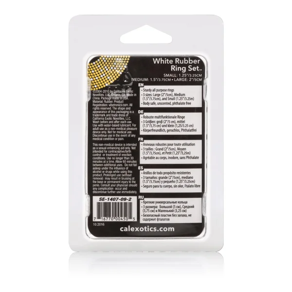 Rubber Ring 3 Piece Set - White — image 11 of 12