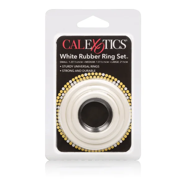 Rubber Ring 3 Piece Set - White — image 10 of 12